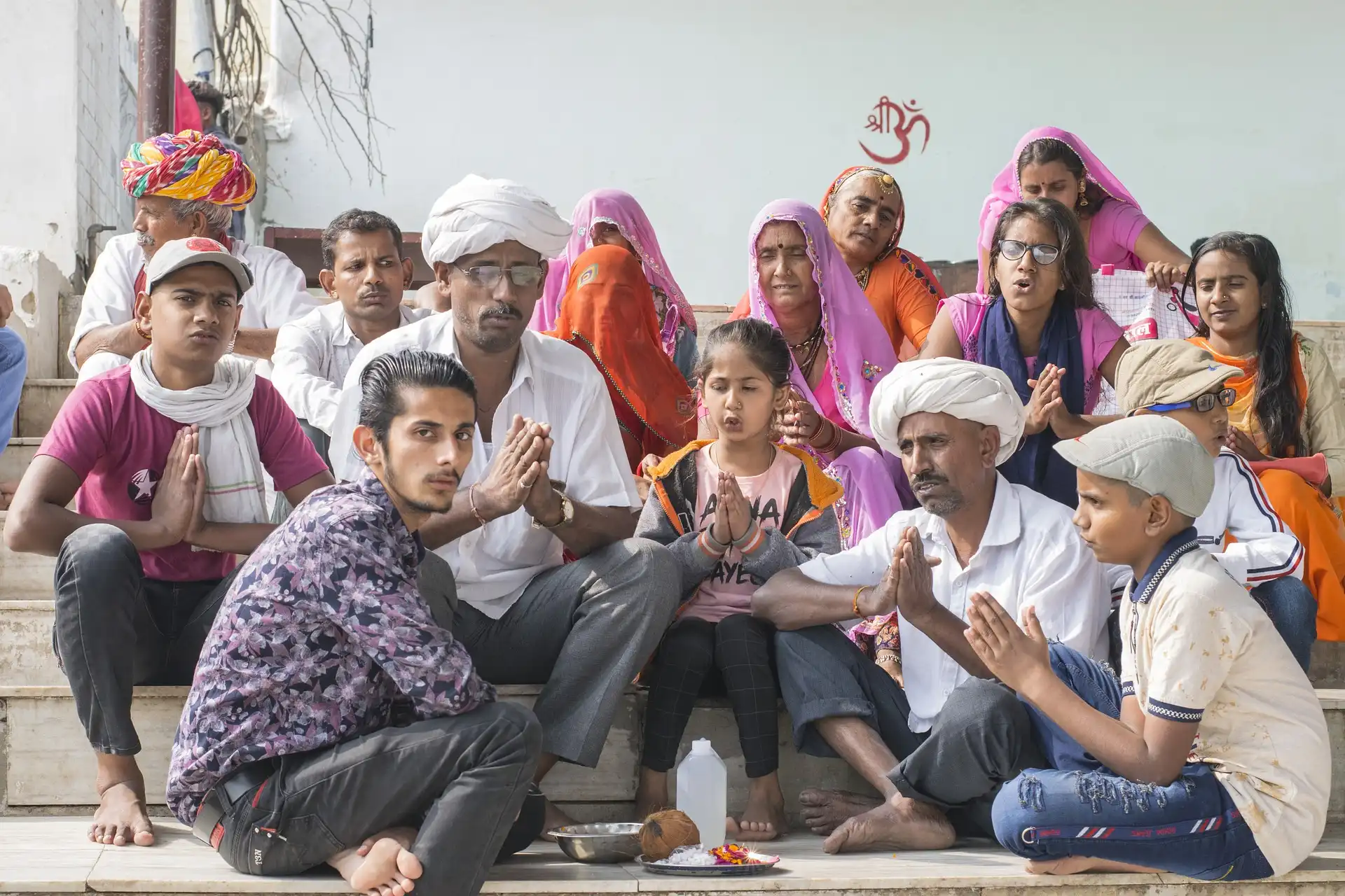 Makar Sankranti praying